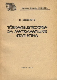 Tõenäosusteooria ja matemaatiline statistika