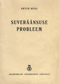 Suveräänsuse probleem. The problem of sovereignty