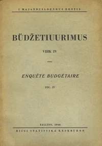 Büdžetiuurimus. Enquête budgétaire