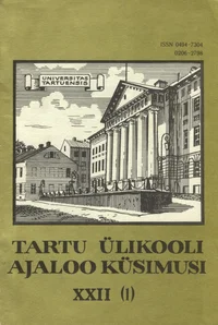 Tartu Ülikooli ajaloo küsimusi