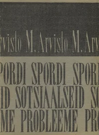 Spordi sotsiaalseid probleeme