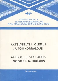Aktsiaseltsi olemus ja töökorraldus. Aktsiaseltsi seadus Soomes ja Ungaris