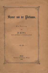 Spener und der Pietismus