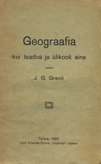 Geograafia kui teadus ja ülikooli aine