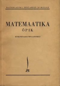 Matemaatika õpik humanitaargümnaasiumile