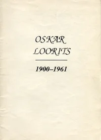 Oskar Loorits 1900-1961