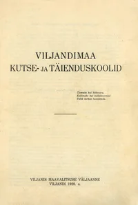 Viljandimaa kutse- ja täienduskoolid