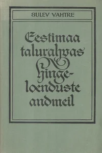 Eestimaa talurahvas hingeloenduste andmeil (1782-1858)