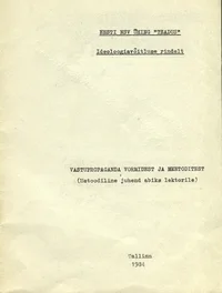 Vastupropaganda vormidest ja meetoditest
