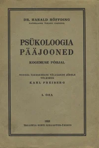 Psükoloogia pääjooned kogemuse põhjal