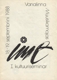 IME I kultuuriseminar