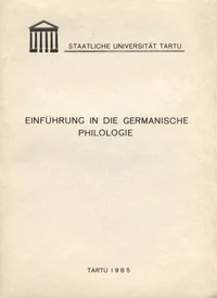 Einführung in die germanische Philologie