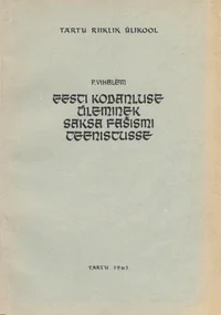 Eesti kodanluse üleminek saksa fašismi teenistusse