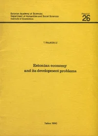 Estonian economy and its development problems