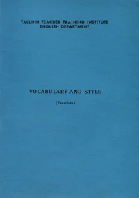 Vocabulary and style