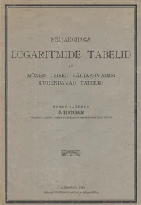 Neljakohaga logaritmide tabelid 