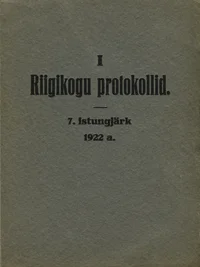 I Riigikogu
