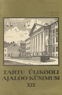 Tartu Ülikooli ajaloo küsimusi