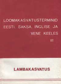 Loomakasvatusterminid eesti, saksa, inglise ja vene keeles
