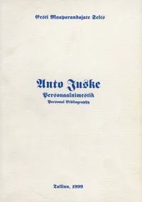 Anto Juske personaalnimestik