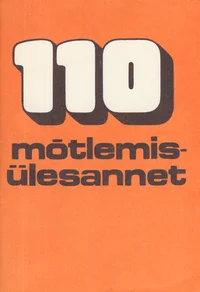 110 mõtlemisülesannet