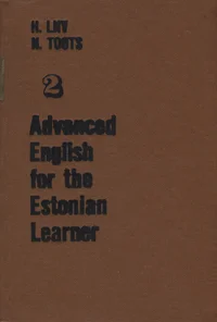 Advanced English for the Estonian learner