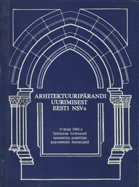Arhitektuuripärandi uurimisest Eesti NSV-s