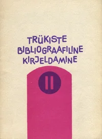 Trükiste bibliograafiline kirjeldamine