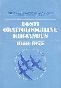 Eesti ornitoloogiline kirjandus 1656-1975