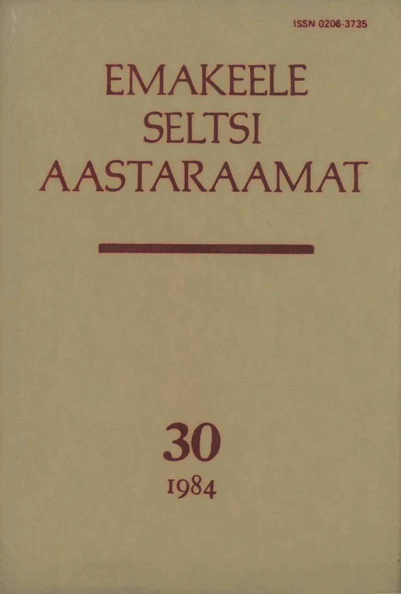 Emakeele Seltsi aastaraamat