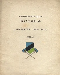 Korporatsioon Rotalia liikmete nimistu 1938. a