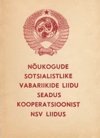 Nõukogude Sotsialistlike Vabariikide Liidu seadus kooperatsioonist NSV Liidus