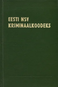 Eesti NSV kriminaalkoodeks