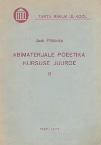 Abimaterjale poeetika kursuse juurde