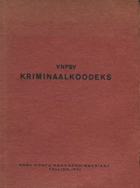 VNFSV kriminaalkoodeks