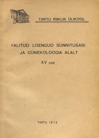 Valitud loengud sünnitusabi ja günekoloogia alalt