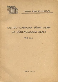Valitud loengud sünnitusabi ja günekoloogia alalt