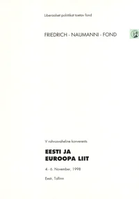 V rahvusvaheline konverents «Eesti ja Euroopa Liit»