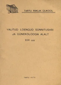 Valitud loengud sünnitusabi ja günekoloogia alalt