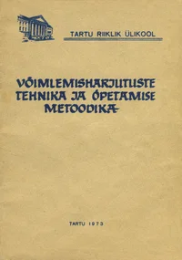 Võimlemisharjutuste tehnika ja õpetamise metoodika