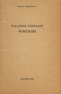 Tallinna tänavate nimekiri