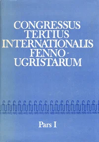 Congressus Tertius Internationalis Fenno-Ugristarum