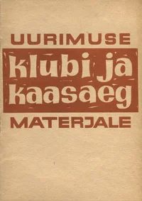 Uurimuse «Klubi ja kaasaeg» materjale