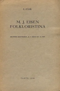 M. J. Eisen folkloristina