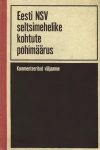 Eesti NSV seltsimehelike kohtute põhimäärus