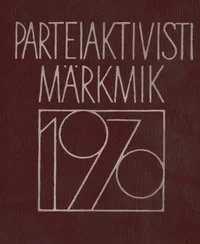 Parteiaktivisti märkmik 1970