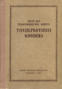 Eesti NSV territooriumil kehtiv tsiviilprotsessi koodeks