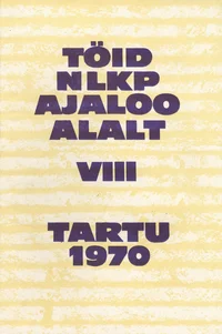 Töid NLKP ajaloo alalt