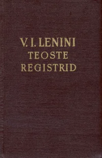 V. I. Lenini teoste registrid