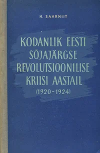 Kodanlik Eesti sõjajärgse revolutsioonilise kriisi aastail (1920-1924)